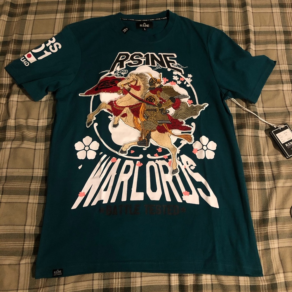 Heavy embroidered and graphic t-shirt